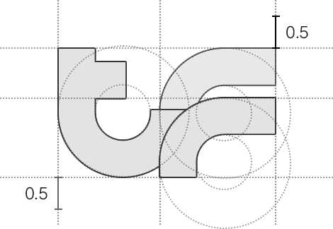 techniflows 로고 그리드 다이어그램